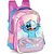 Mochila Infantil STITCH Roxa em Cetim com Pelúcia - Imagem 2