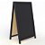 Quadro Propaganda Quadro Negro 2 Faces 100X60CM Dobrável com KIT de Montagem - Imagem 3