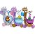 Boneca Disney Princesa Carrinho de Animais com Acessórios e Rodinhas - Imagem 2