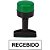 Carimbo Recebido Padronizado Manual 14X38MM Pacote com 6 - Imagem 1