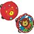 Instrumento Musical Pandeiro Infantil MDF 15CM TOY MIX +3 ANOS - Imagem 1