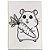 Tela para Pintura Riscada PETS Gabi Calazans 15X22CM Pacote com 4 - Imagem 3