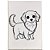 Tela para Pintura Riscada PETS Gabi Calazans 15X22CM Pacote com 4 - Imagem 4