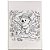 Tela para Pintura Riscada Animais Gabi Calazans 15X22CM Pacote com 4 - Imagem 4
