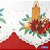 TNT Estampado 1,40M 40G Natal Vela com Sino RL-25MTS - Imagem 1