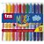 Giz de Cera Jumbo TRIS Retrátil GEL 12 Cores Pacote com 4 - Imagem 1