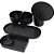 Acessório para Mesa Organizador Collage Preto 5 Peças KIT - Imagem 2
