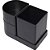 Acessório para Mesa Organizador Compact Preto 4 Peças KIT - Imagem 3