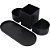 Acessório para Mesa Organizador Triple Preto 4 Peças KIT - Imagem 3