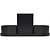 Acessório para Mesa Organizador Triple Preto 4 Peças KIT - Imagem 3