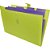 Pasta Sanfonada Plástica A4 5 Divisões Amarelo Neon - Imagem 4