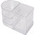 Acessório para Mesa Organizador Compact Cristal 4 Peças KIT - Imagem 5