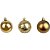 Artigo para Decoração de Natal Bola 5CM Champagne 3 Modelos Tubo com 10 Unidades - Imagem 2