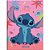 Caderno Brochura 1/4 Capa Dura STITCH 80 Folhas Pacote com 5 - Imagem 5