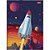Caderno Brochura 1/4 Capa Dura Spacefly 80 Folhas Pacote com 5 - Imagem 2