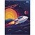 Caderno Brochura 1/4 Capa Dura Spacefly 80 Folhas Pacote com 5 - Imagem 3
