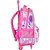 Mochila Infantil com Rodinha Barbie PINK Holográfico G - Imagem 4