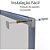 Quadro de Aviso Magnético Branco 150X120CM com Moldura Alumínio Office - Imagem 5