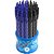 Caneta Esferográfica Retrátil CIS Spiro 0.7MM AZUL/PRETA Display com 36 - Imagem 1