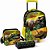 Mochila Infantil com Rodinha Dinossauro T-REX G Estojo+lanc KIT - Imagem 2
