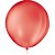 Balão 8 Liso Vermelho Quente Pacote com 50 - Imagem 2
