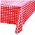 Toalha Plástica 78X78CM Xadrez Vermelho Pacote com 10 - Imagem 2