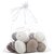 Decoração de Páscoa Ovinhos DEC. BRANCO/MARROM 6CM PCT.C/09 - Imagem 3