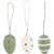 Decoração de Páscoa Ovinhos DEC. VERDE/BRANCO 6CM PCT.C/09 - Imagem 3