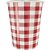 Festa Junina Copo de Papel Xadrez VM. 240ML PCT.C/08 - Imagem 1