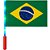 Copa do Mundo Bandeira Br.hast.mao LED 20X28 PCT.C/12 - Imagem 1