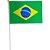 Copa do Mundo Bandeira Brasil Hast.mao 30X45 PCT.C/12 - Imagem 1