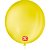 Balão 9 Liso Redondo Amarelo Citrino PCT.C/50 - Imagem 3