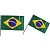 Copa do Mundo Bandeira Brasil Hast.mao 30X47 PCT.C/06 - Imagem 1