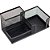 Acessório para Mesa Aramado 3 Reparticoes Preto - Imagem 2