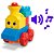 Mega BLOKS TREM Aprendiz. Musical ABC 50P - Imagem 2