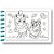 Livro Infantil Colorir Cute e COMFY Bluey - Imagem 4