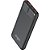 Carregador Portátil 10.000 MAH Power BANK Preto - Imagem 2