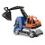 Caminhão WORK TRUCK com Escavadeira 30 CM - Imagem 1