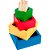 Brinquedo Pedagógico Madeira Caixas Coloridas MDF 5 Peças - Imagem 2