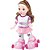 Boneca com Mecanismo AMY Patinadora com LUZ e Som 29C - Imagem 5