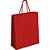 Sacola para Presente Decorada Vermelho com Relevo M 31X26X10CM Pacote com 10 - Imagem 2
