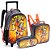 Mochila Infantil com Rodinha Ninja Lancheira+estojo KIT - Imagem 1