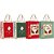 Sacola para Presente Natal Clássico Noel P 23X19X10CM (sortido) Pacote com 10 Unidades - Imagem 2