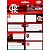 Etiqueta Escolar Decorada Flamengo com 8 Etiquetas. 35X70MM Cartela - Imagem 2