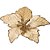 Artigo para Decoração Natal FLOR Poinsetia Ouro 12CM Pacote com 12 Unidades - Imagem 4