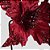 Artigo para Decoração Natal FLOR Poinsetia Vinho Glitter Pacote com 12 Unidades - Imagem 2