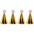 Acessório para Cabelo Mini Chapéu Ouro Pompom Rosa Pacote com 10 - Imagem 2