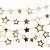 Artigo para Decoração Estrelas Ouro Cordão 1,50M - Imagem 1