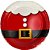 Prato de Papel Decorado Natal Papai Noel 18CM Pacote com 08 - Imagem 1