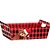 Cesta de Papel URSO TEDDY Noel G 28,5X20X9CM Pacote com 04 - Imagem 2